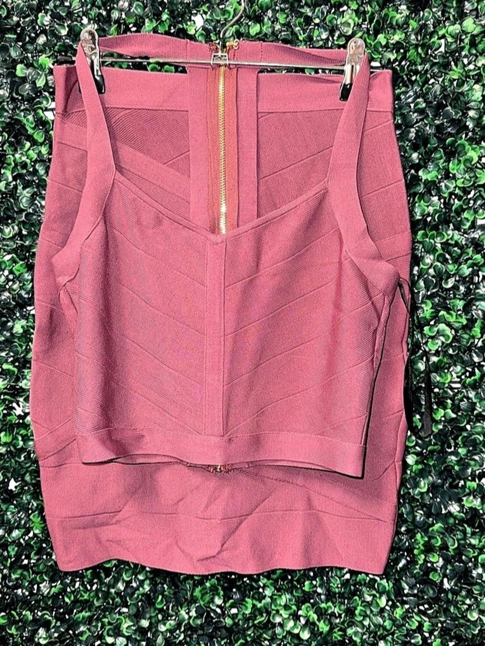 bebe Leelyn Banded Skirt Bandage Mini Skirt in Pink Size Small NWT